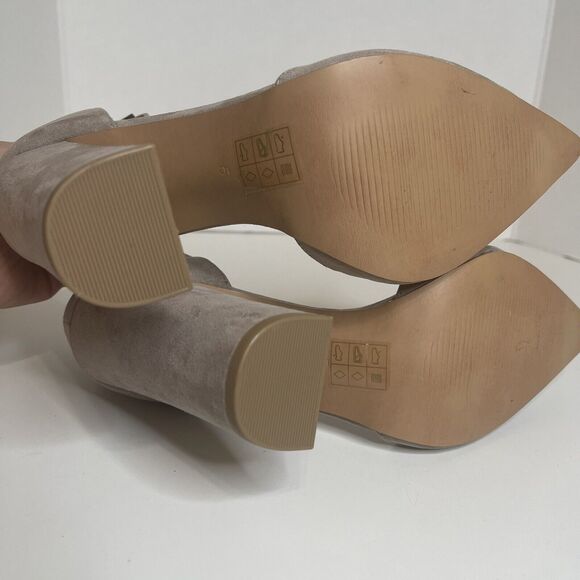 ASOS Penalty Pointed High Heels Block Heel Gray Size 5 Read Description - Picture 8 of 12